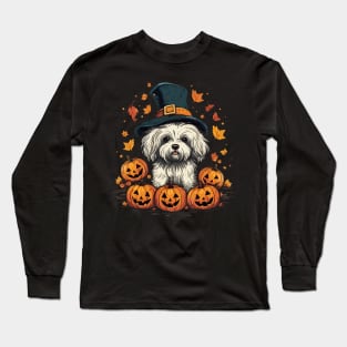 Maltese Halloween Long Sleeve T-Shirt